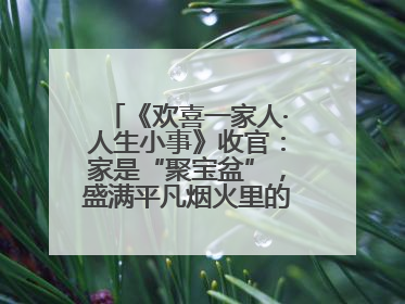 《欢喜一家人·人生小事》收官：家是“聚宝盆”，盛满平凡烟火里的无价真金