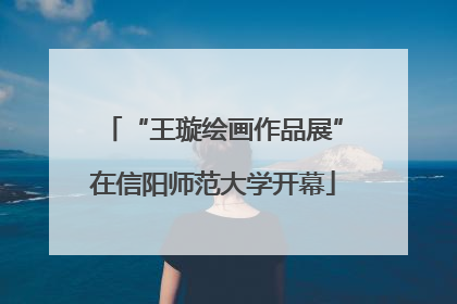“王璇绘画作品展”在信阳师范大学开幕