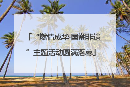 “燃情成华·国潮非遗”主题活动圆满落幕