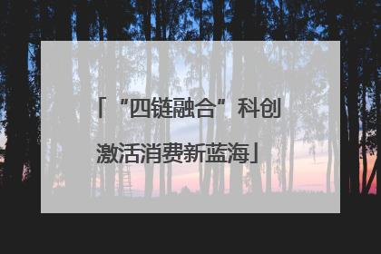 “四链融合”科创激活消费新蓝海