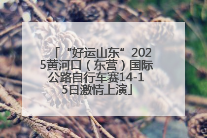 “好运山东”2025黄河口（东营）国际公路自行车赛14-15日激情上演