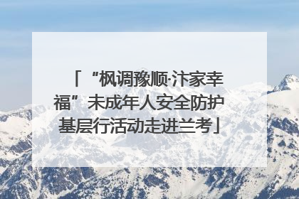 “枫调豫顺·汴家幸福”未成年人安全防护基层行活动走进兰考
