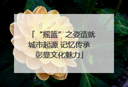 “摇篮”之姿造就城市起源 记忆传承彰显文化魅力