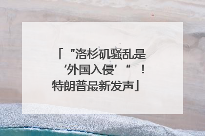 “洛杉矶骚乱是‘外国入侵’”！特朗普最新发声