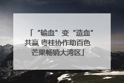 “输血”变“造血”共赢 粤桂协作助百色芒果畅销大湾区