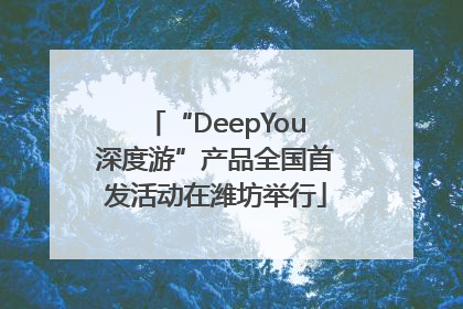 “DeepYou深度游”产品全国首发活动在潍坊举行