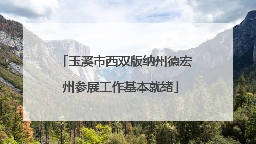 玉溪市西双版纳州德宏州参展工作基本就绪