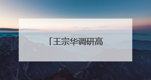 王宗华调研高考准备工作