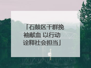 石鼓区干群挽袖献血 以行动诠释社会担当