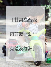 甘肃高台龙舟竞渡“划”亮荒漠绿洲