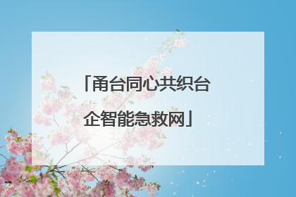 甬台同心共织台企智能急救网
