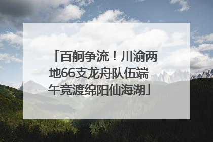 百舸争流！川渝两地66支龙舟队伍端午竞渡绵阳仙海湖