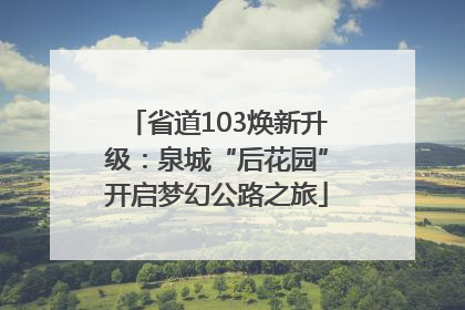 省道103焕新升级：泉城“后花园”开启梦幻公路之旅