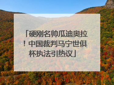 硬刚名帅瓜迪奥拉！中国裁判马宁世俱杯执法引热议