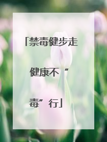 禁毒健步走  健康不“毒”行