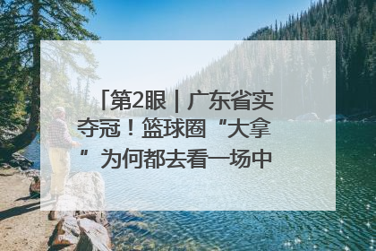 第2眼｜广东省实夺冠！篮球圈“大拿”为何都去看一场中学生比赛？