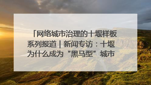 网络城市治理的十堰样板系列报道｜新闻专访：十堰为什么成为“黑马型”城市治理网络维度典型