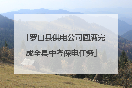 罗山县供电公司圆满完成全县中考保电任务