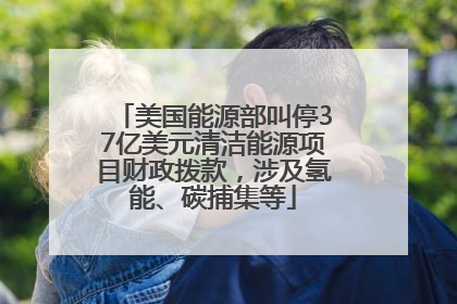 美国能源部叫停37亿美元清洁能源项目财政拨款，涉及氢能、碳捕集等
