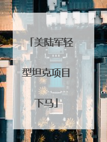 美陆军轻型坦克项目下马