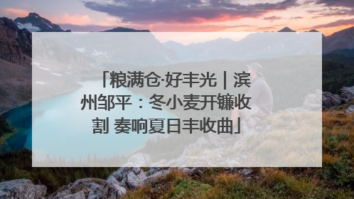 粮满仓·好丰光｜滨州邹平：冬小麦开镰收割 奏响夏日丰收曲