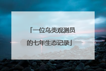 一位鸟类观测员的七年生态记录