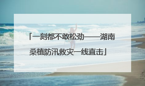 一刻都不敢松劲——湖南桑植防汛救灾一线直击
