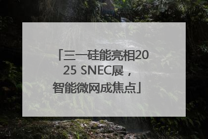 三一硅能亮相2025 SNEC展，智能微网成焦点