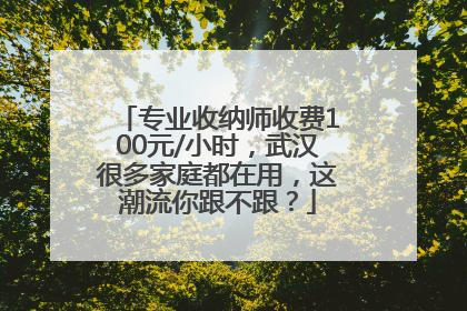 专业收纳师收费100元/小时，武汉很多家庭都在用，这潮流你跟不跟？