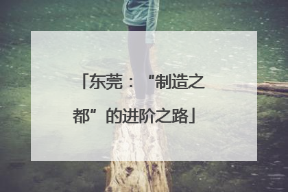 东莞：“制造之都”的进阶之路