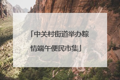 中关村街道举办粽情端午便民市集