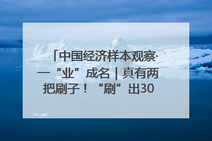 中国经济样本观察·一“业”成名｜真有两把刷子！“刷”出30亿级“颜值经济”