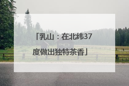 乳山：在北纬37度做出独特茶香