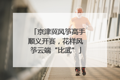 京津冀风筝高手顺义开赛，花样风筝云端“比武”