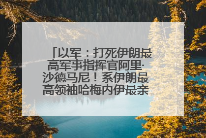 以军：打死伊朗最高军事指挥官阿里·沙德马尼！系伊朗最高领袖哈梅内伊最亲密的人之一