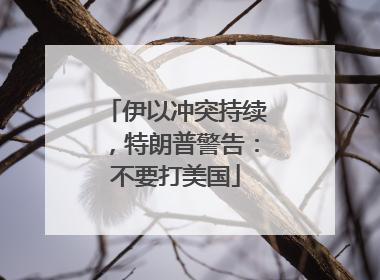 伊以冲突持续，特朗普警告：不要打美国