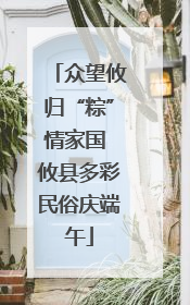 众望攸归“粽”情家国 攸县多彩民俗庆端午