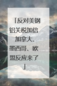 反对美钢铝关税加倍 加拿大、墨西哥、欧盟反应来了