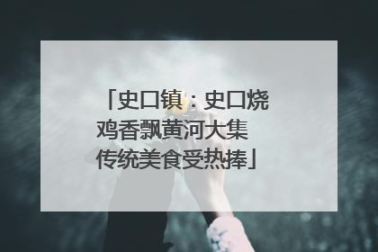 史口镇：史口烧鸡香飘黄河大集 传统美食受热捧
