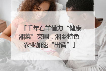 千年石羊借力“健康湘菜”突围，湘乡特色农业加速“出省”