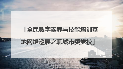 全民数字素养与技能培训基地网络巡展之聊城市委党校