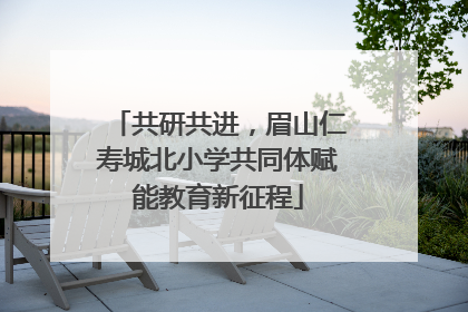 共研共进，眉山仁寿城北小学共同体赋能教育新征程