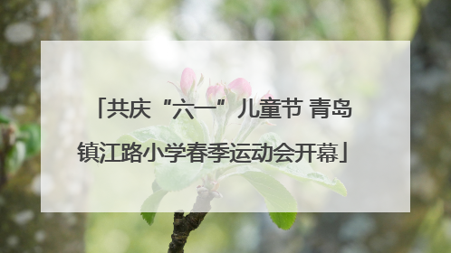 共庆“六一”儿童节 青岛镇江路小学春季运动会开幕