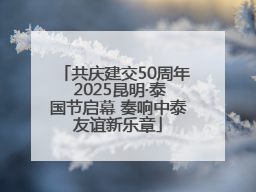 共庆建交50周年 2025昆明·泰国节启幕 奏响中泰友谊新乐章