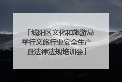 城阳区文化和旅游局举行文旅行业安全生产暨法律法规培训会