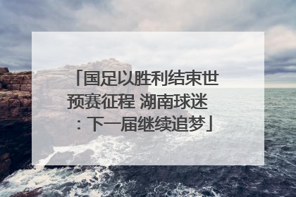 国足以胜利结束世预赛征程 湖南球迷：下一届继续追梦