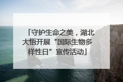 守护生命之美，湖北大悟开展“国际生物多样性日”宣传活动