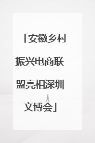 安徽乡村振兴电商联盟亮相深圳文博会
