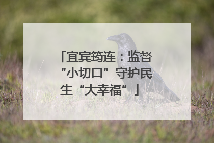 宜宾筠连：监督“小切口”守护民生“大幸福”