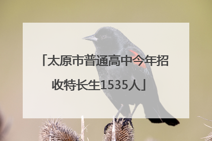 太原市普通高中今年招收特长生1535人